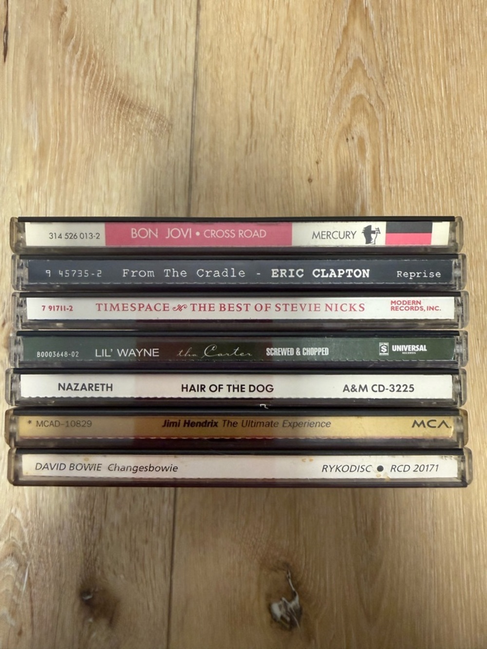 Classic Rock & Hip Hop CD Lot – Bon Jovi, Bowie, Hendrix, Stevie Nicks & More